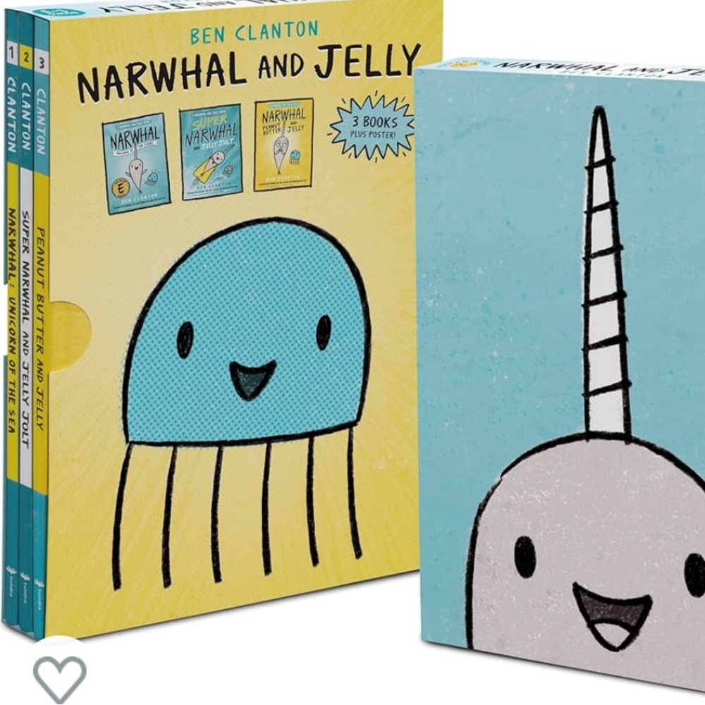Narwhal and Jelly Box Set (Paperback Books 1, 2, 3, AND Poster) - Brand New